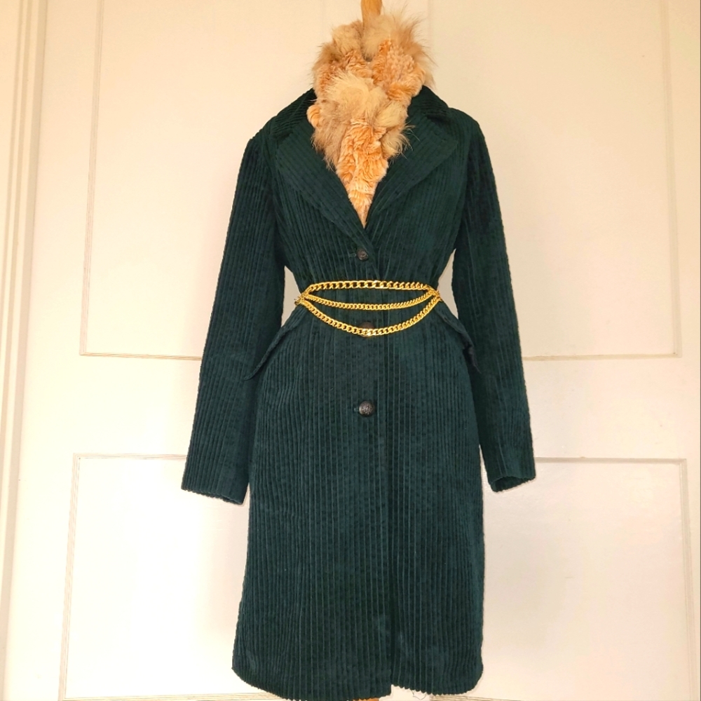 100% cotton corduroy coat